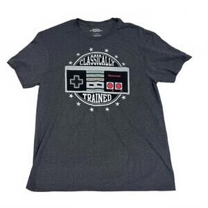 Genuine Nintendo Classically Trained Large NES Controller Graphic T-Shirt B23